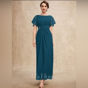 JJ’s House NWT Sz 20 Mother of the Bride A-line scoop neck dress in Ink Blue